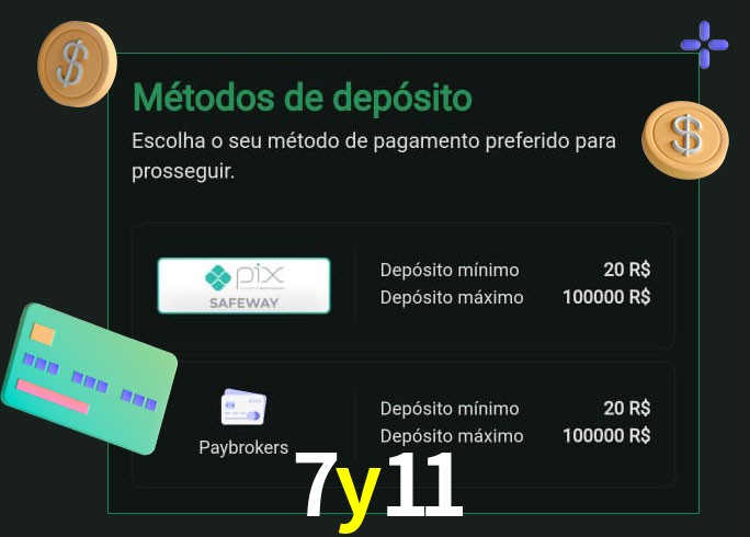 O cassino 7y11 oferece uma grande variedade de métodos de pagamento